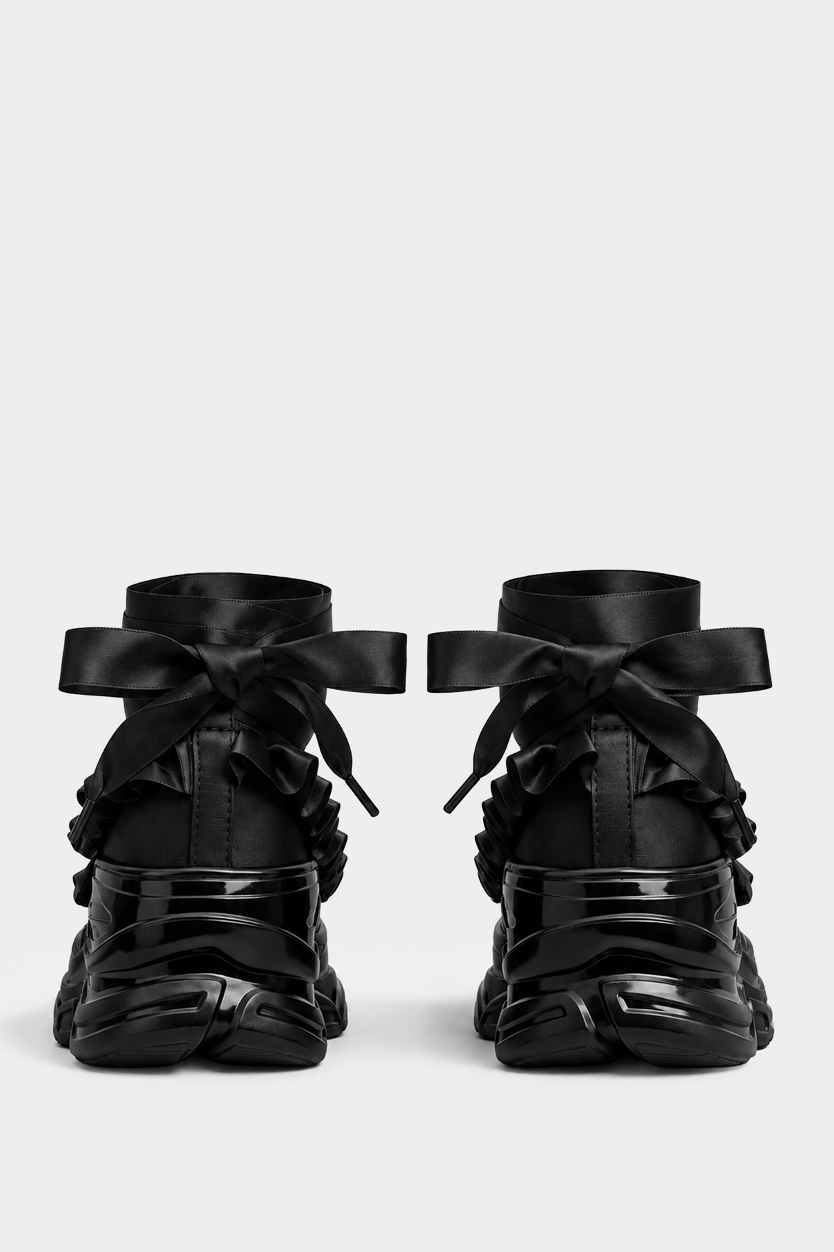Marie Jane Ballet Sneakers - Black on Black