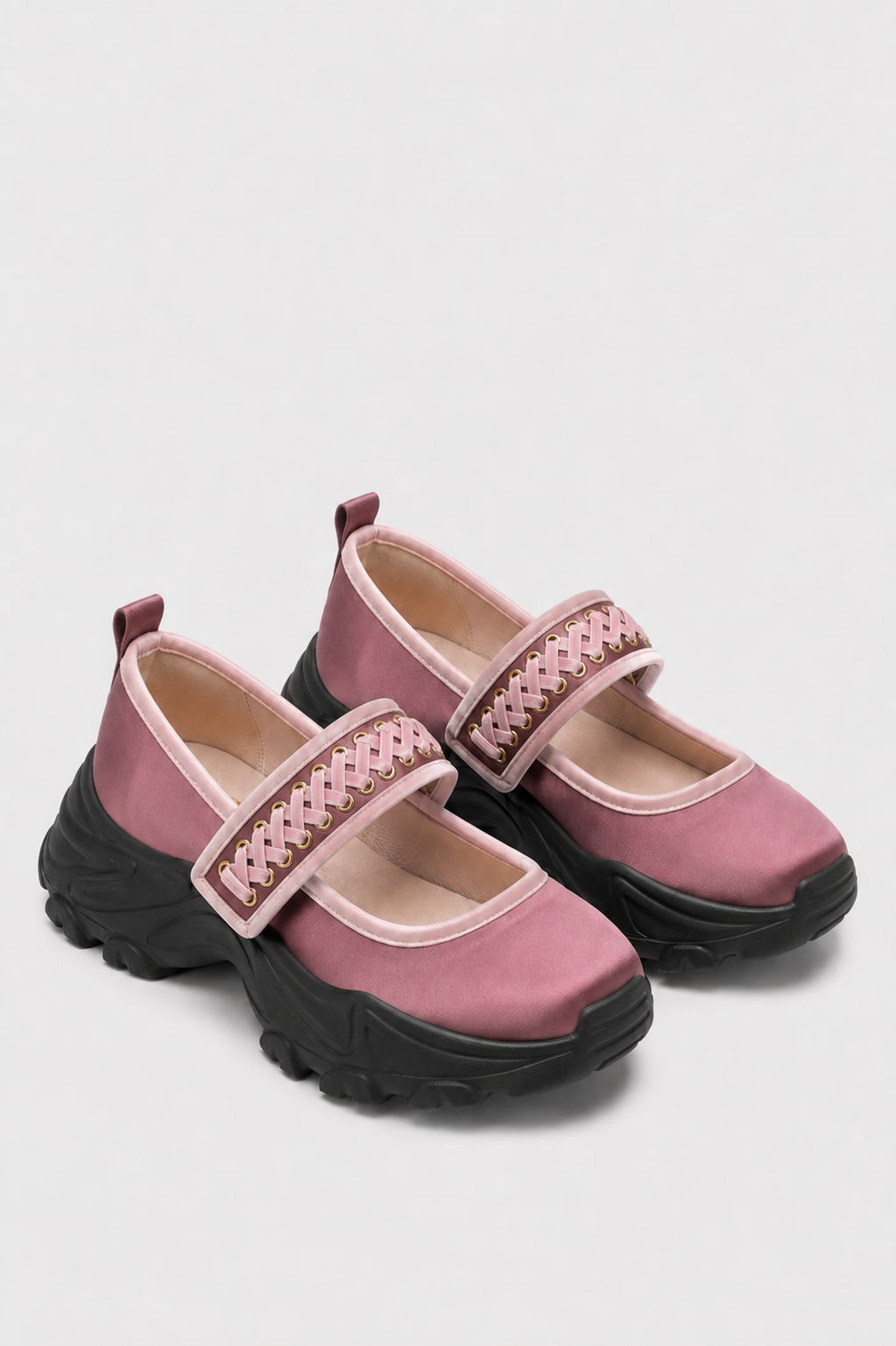 Corset Sneakers - Mauve