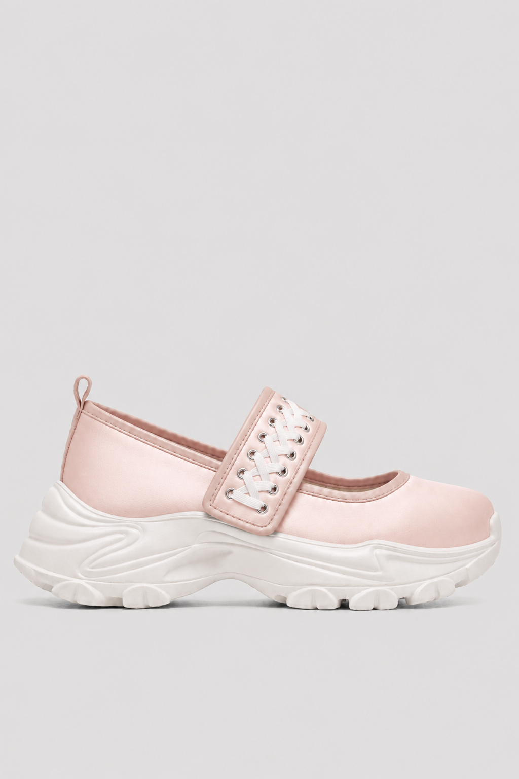Corset Sneakers - Blush Pink