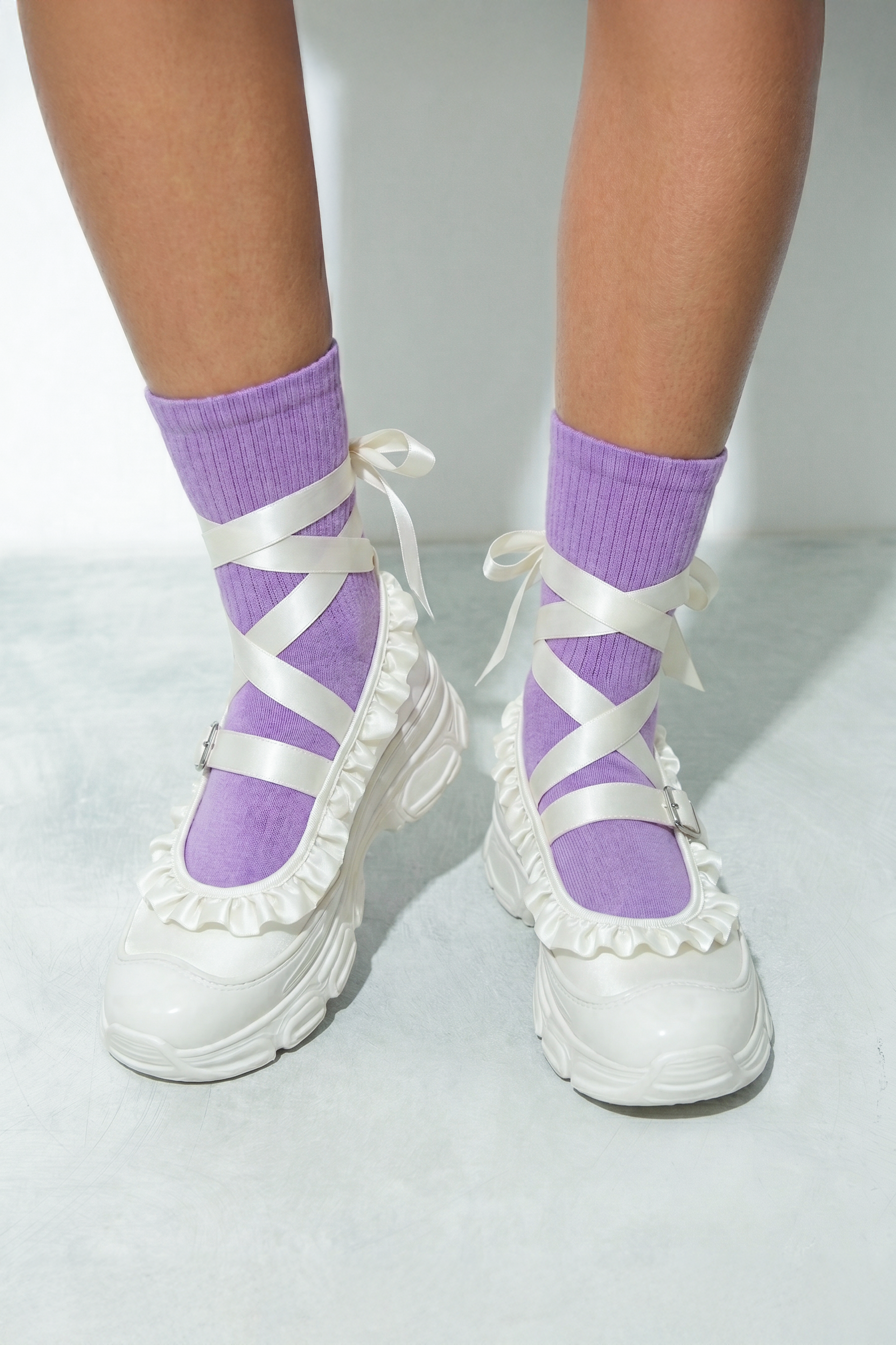 Tabi Crew Socks - Purple