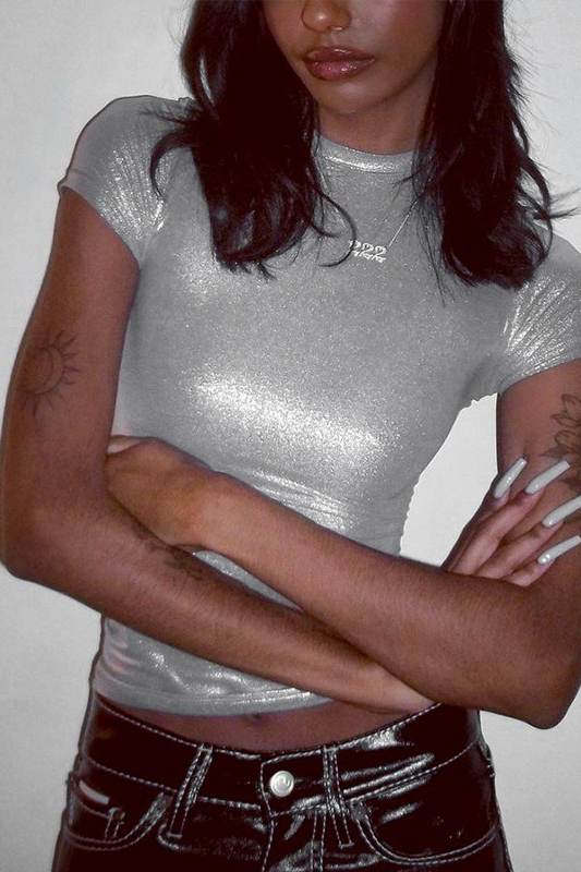 Space Cowgirl T-Shirt - Silver