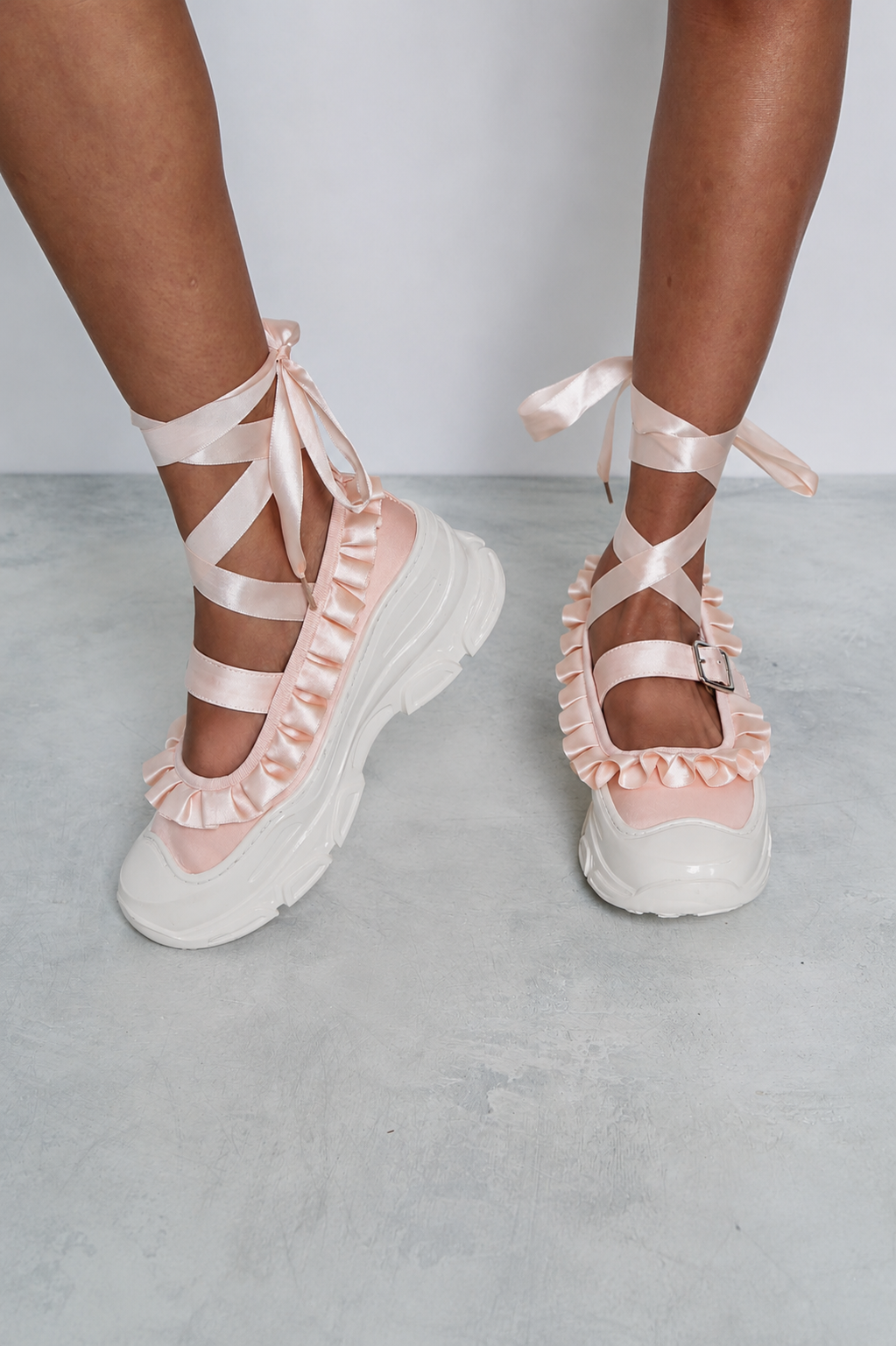 Marie Jane Ballet Sneakers - Pink