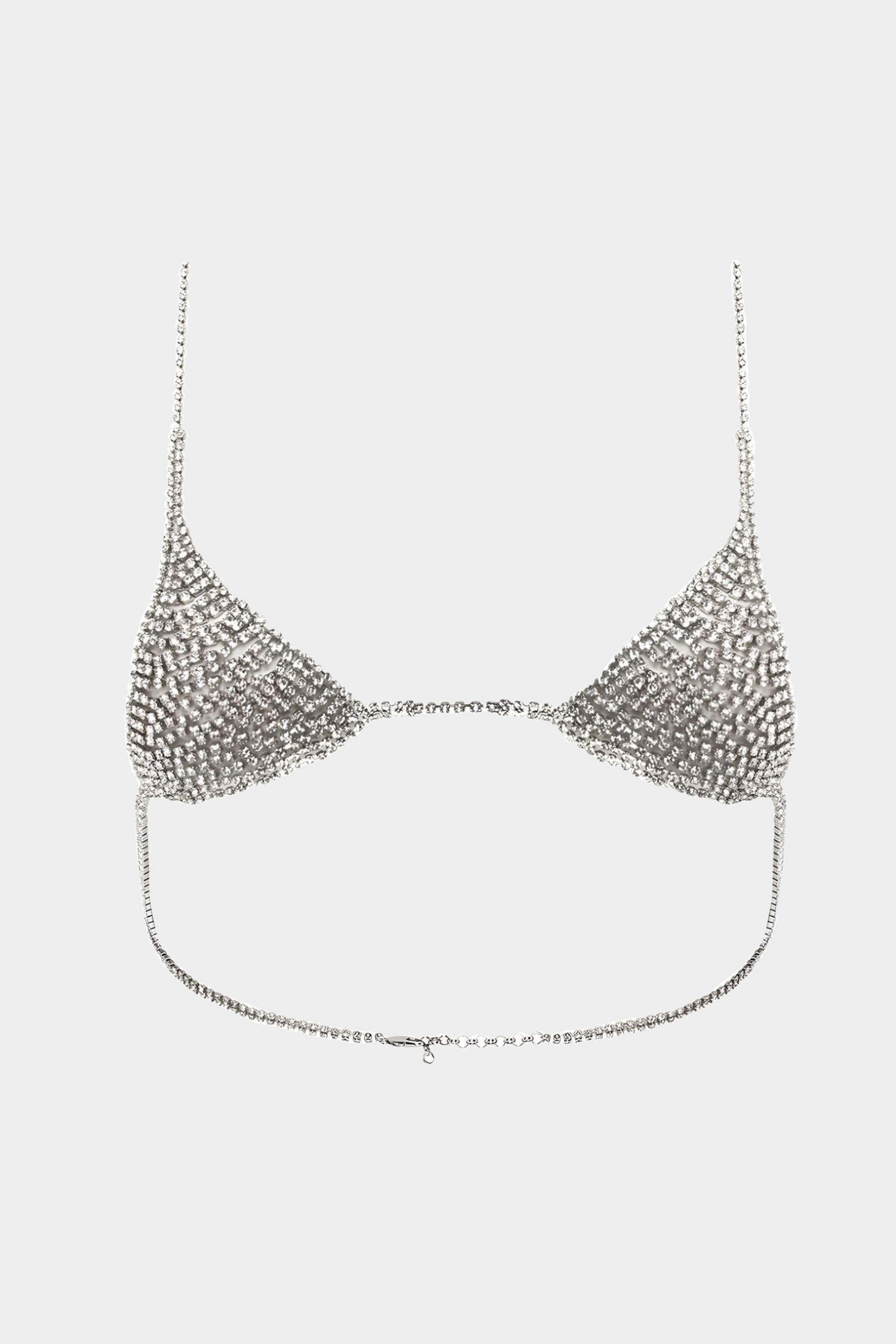Teeny Tiny Bedazzled Bralette - Silver
