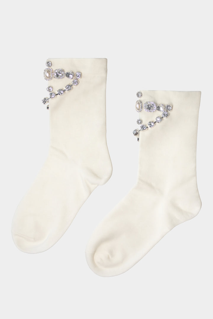 Jewel Socks - Ivory
