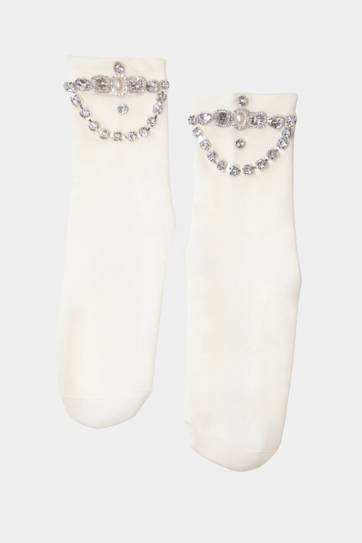 Jewel Socks - Ivory