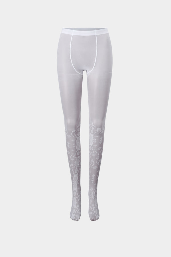 Baroque Tights - White