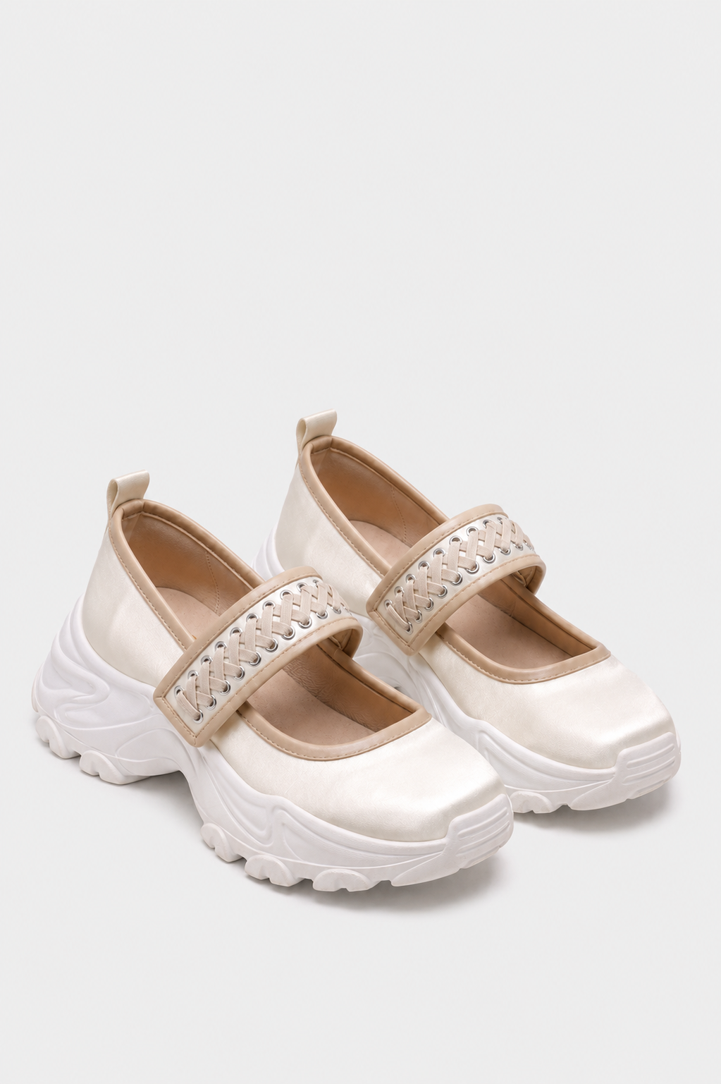 Corset Sneakers - Ivory