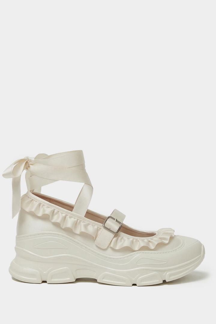 Marie Jane Ballet Sneakers - Ivory