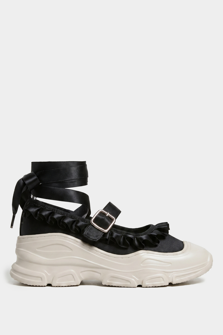Marie Jane Ballet Sneakers - Black