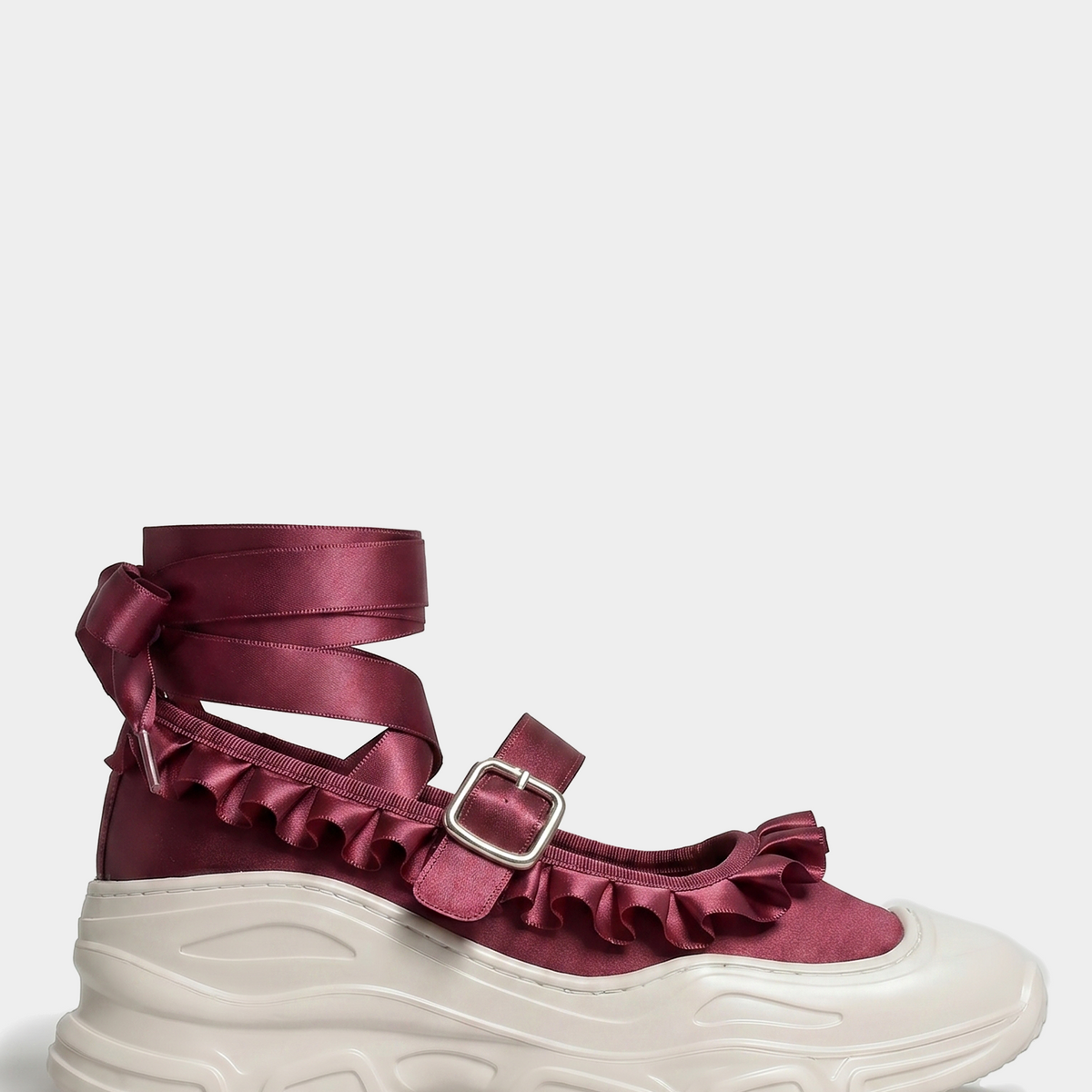Marie Jane Ballet Sneakers - Cranberry