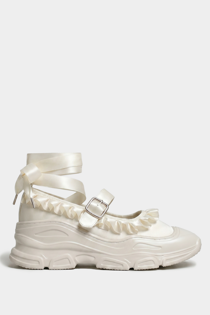 Marie Jane Ballet Sneakers - Ivory