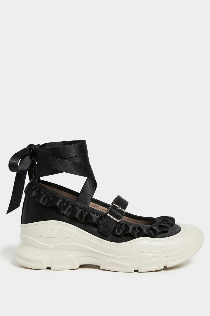 Marie Jane Ballet Sneakers - Black