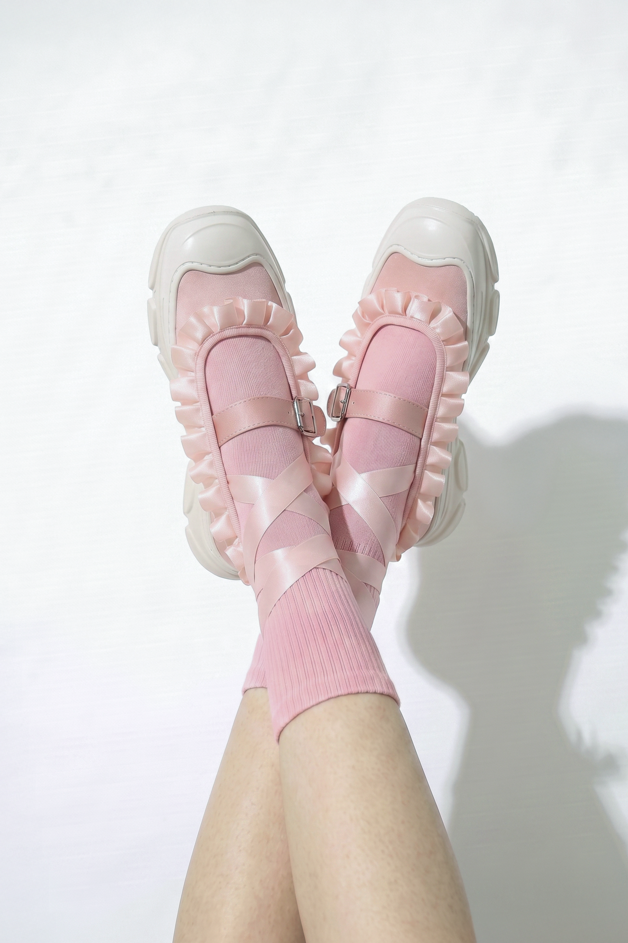 Tabi Crew Socks - Pink