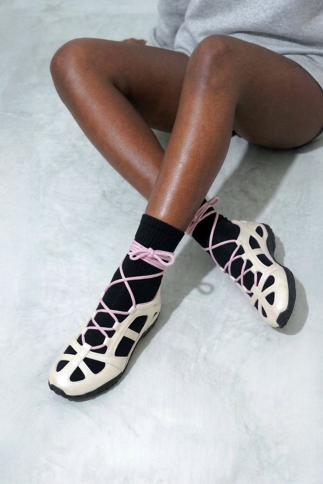Hannah Trainers -  White Pearl