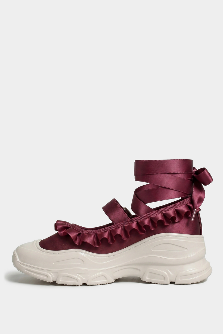 Marie Jane Ballet Sneakers - Cranberry