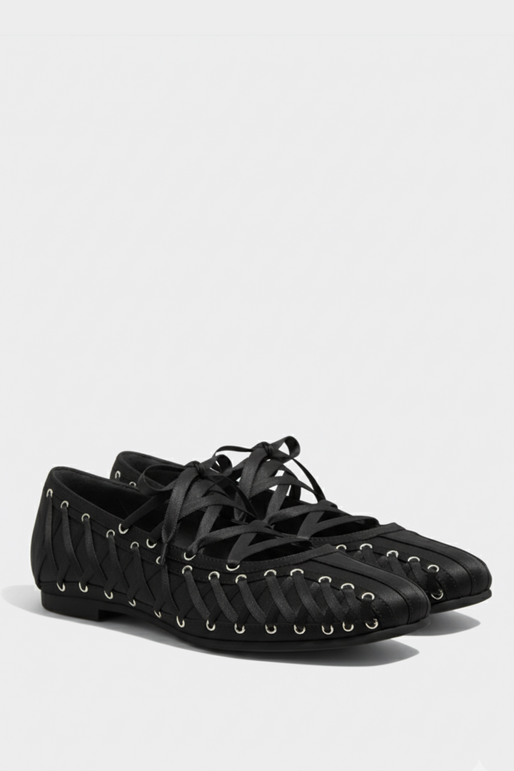 Ultra Lace Flats - Black