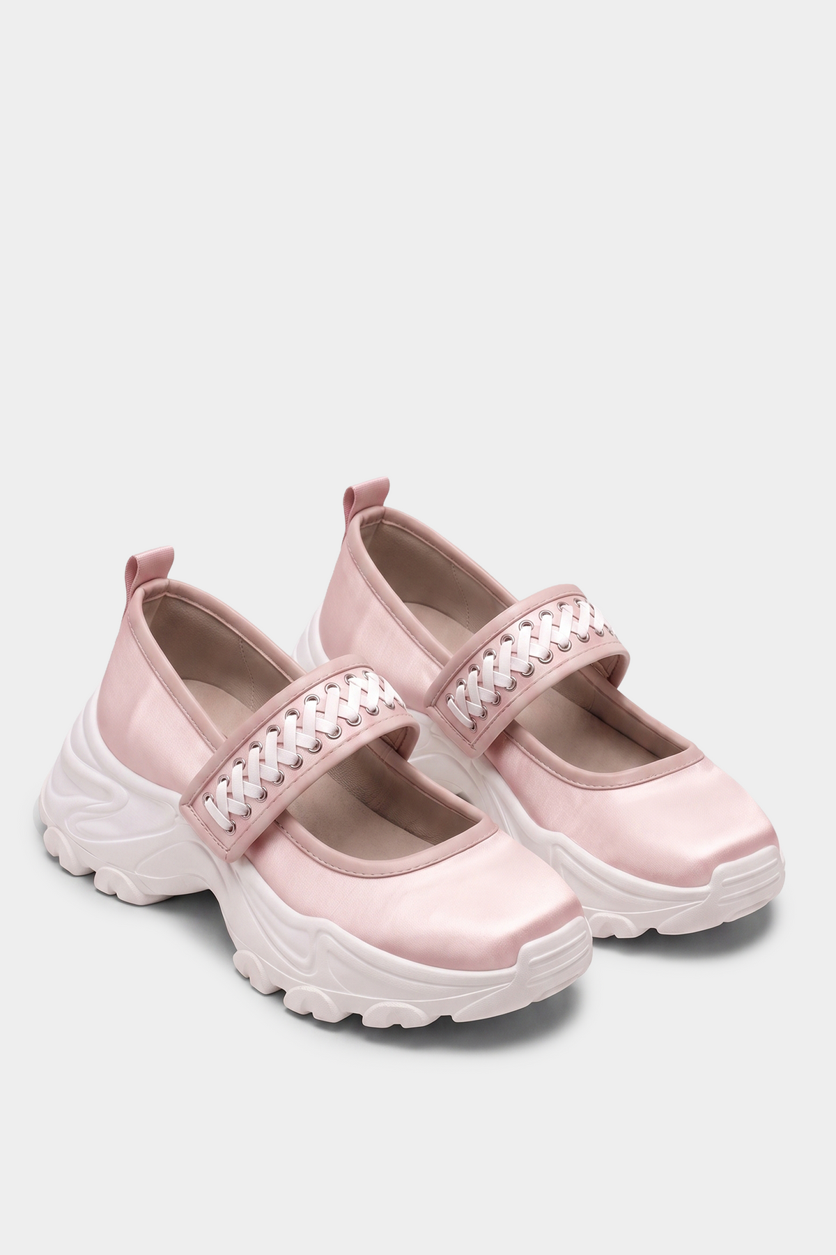 Corset Sneakers - Blush Pink