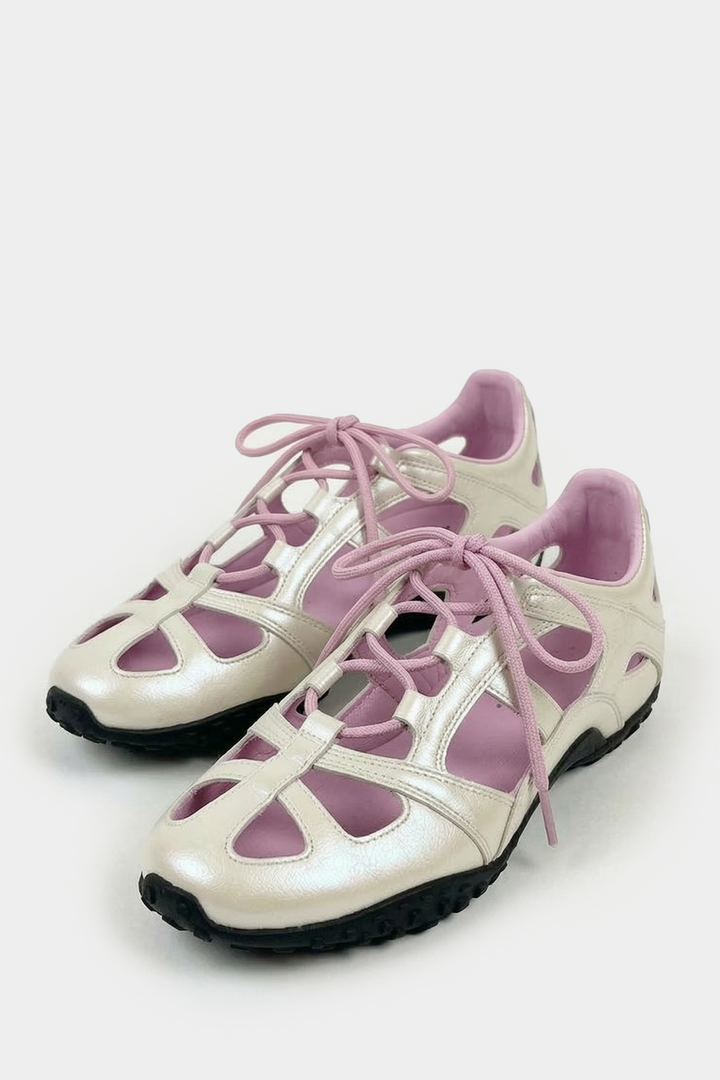 Hannah Trainers -  White Pearl