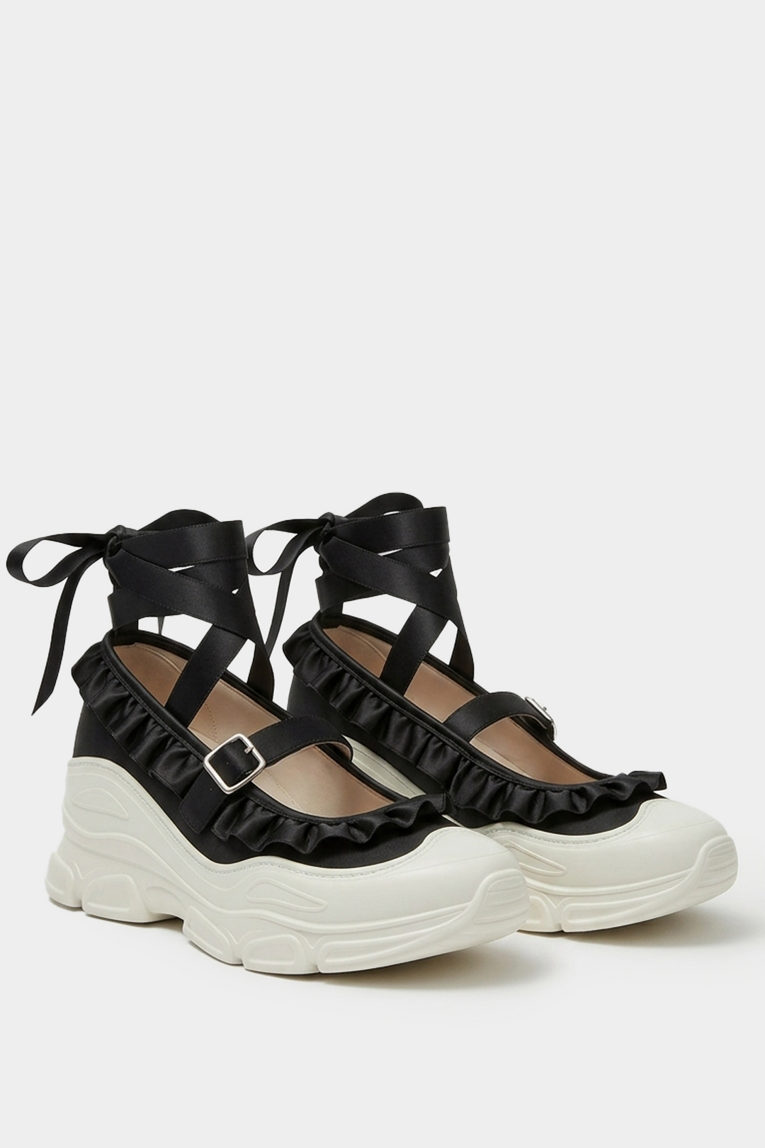 Marie Jane Ballet Sneakers - Black