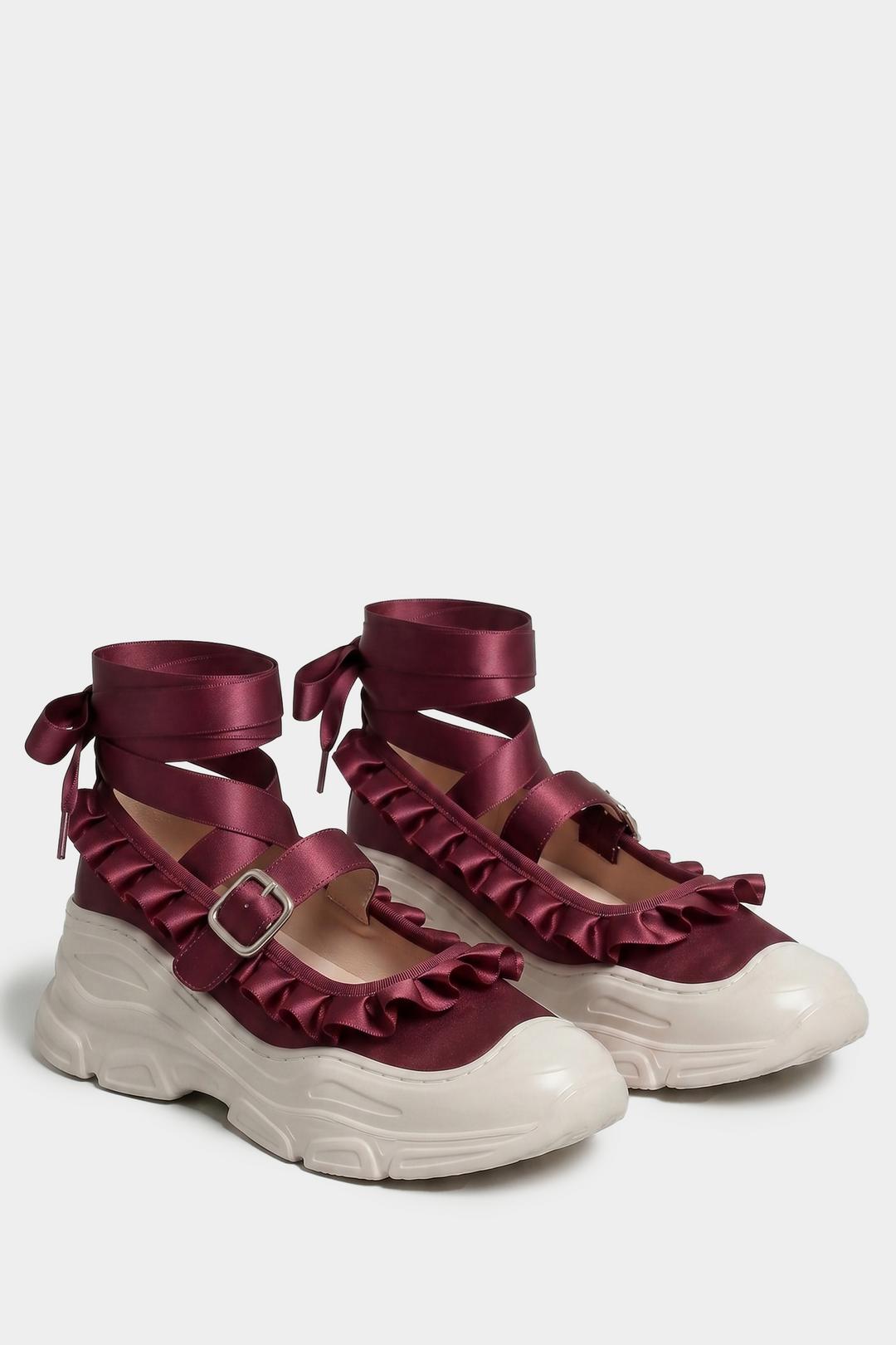 Marie Jane Ballet Sneakers - Cranberry