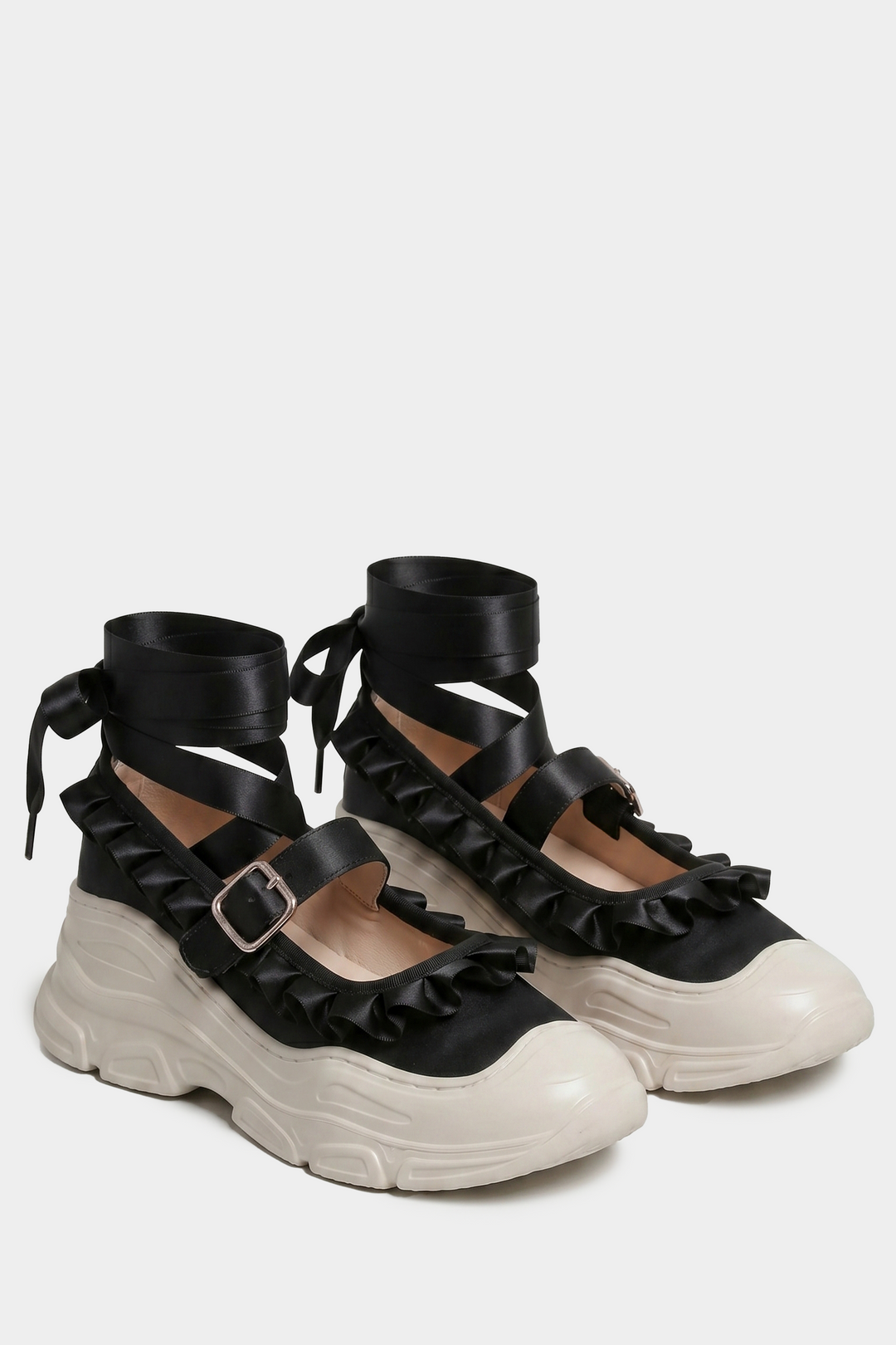Marie Jane Ballet Sneakers - Black