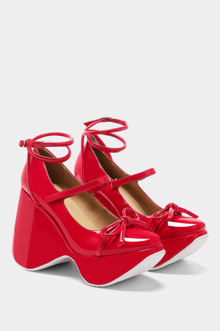 Paola Platforms - Sporty Red