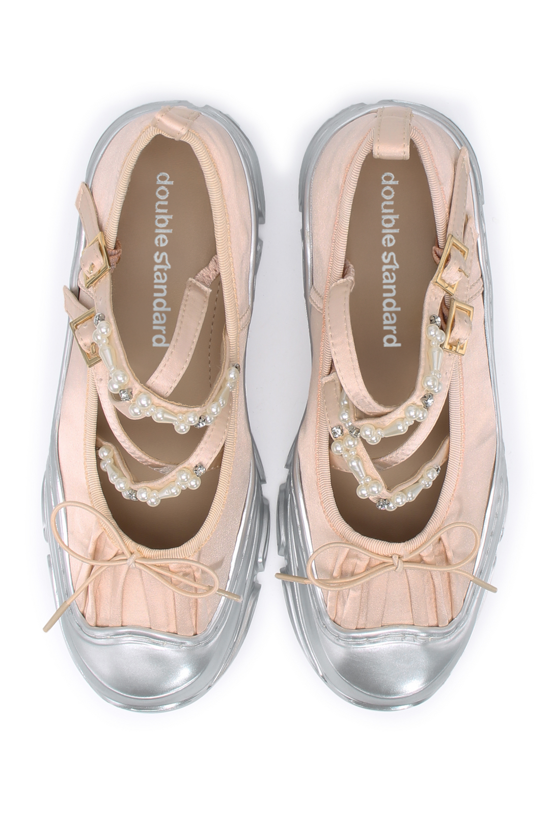 Ballet Sneakers - Pink/Silver