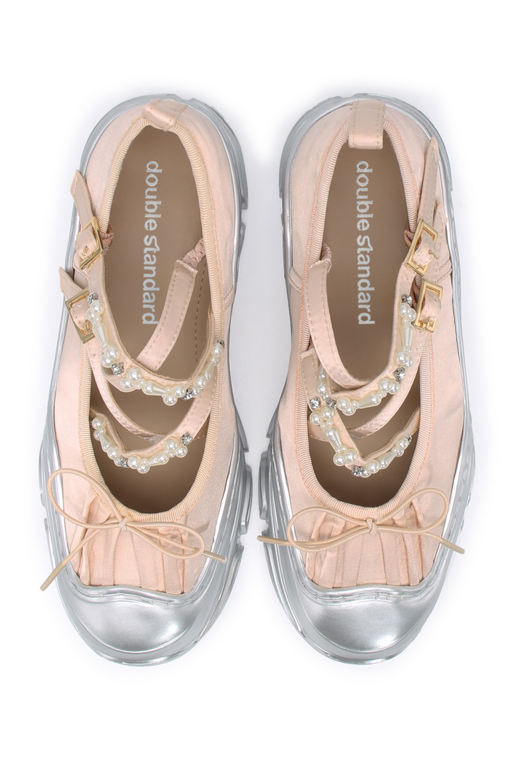 Ballet Sneakers - Pink/Silver
