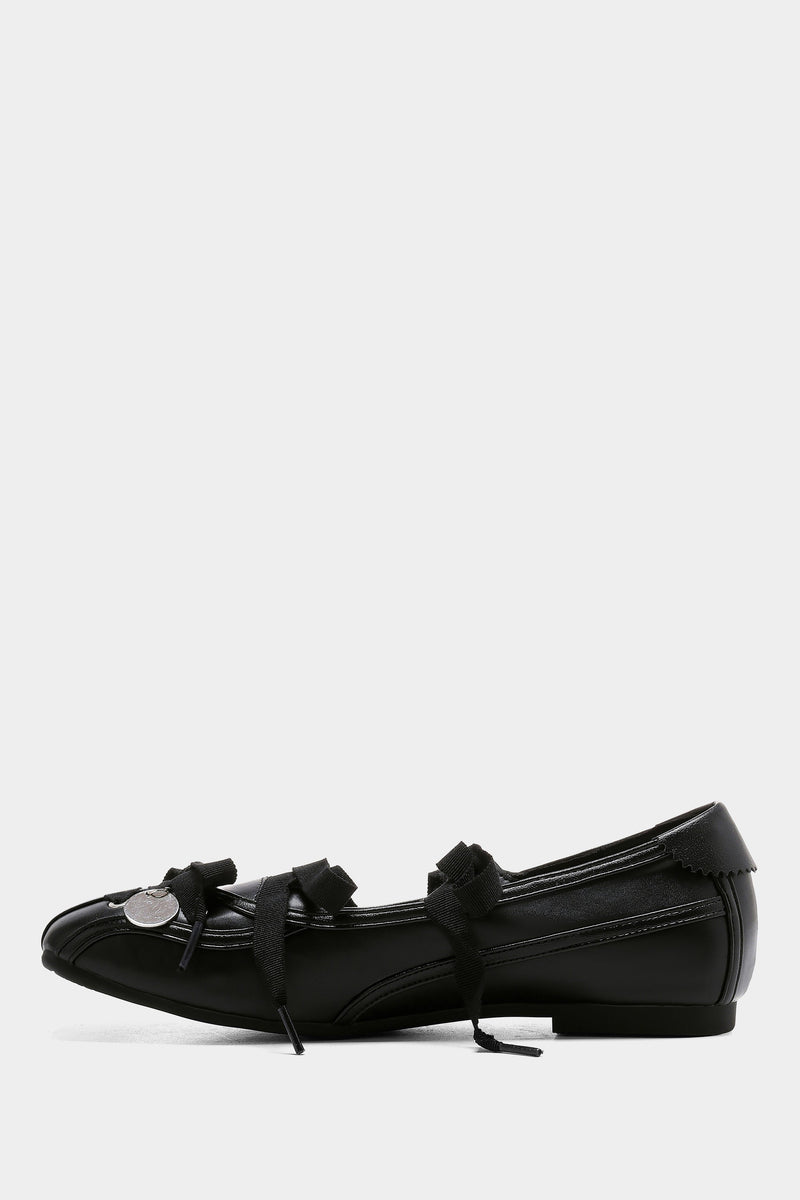 Play Ball Flats - Black