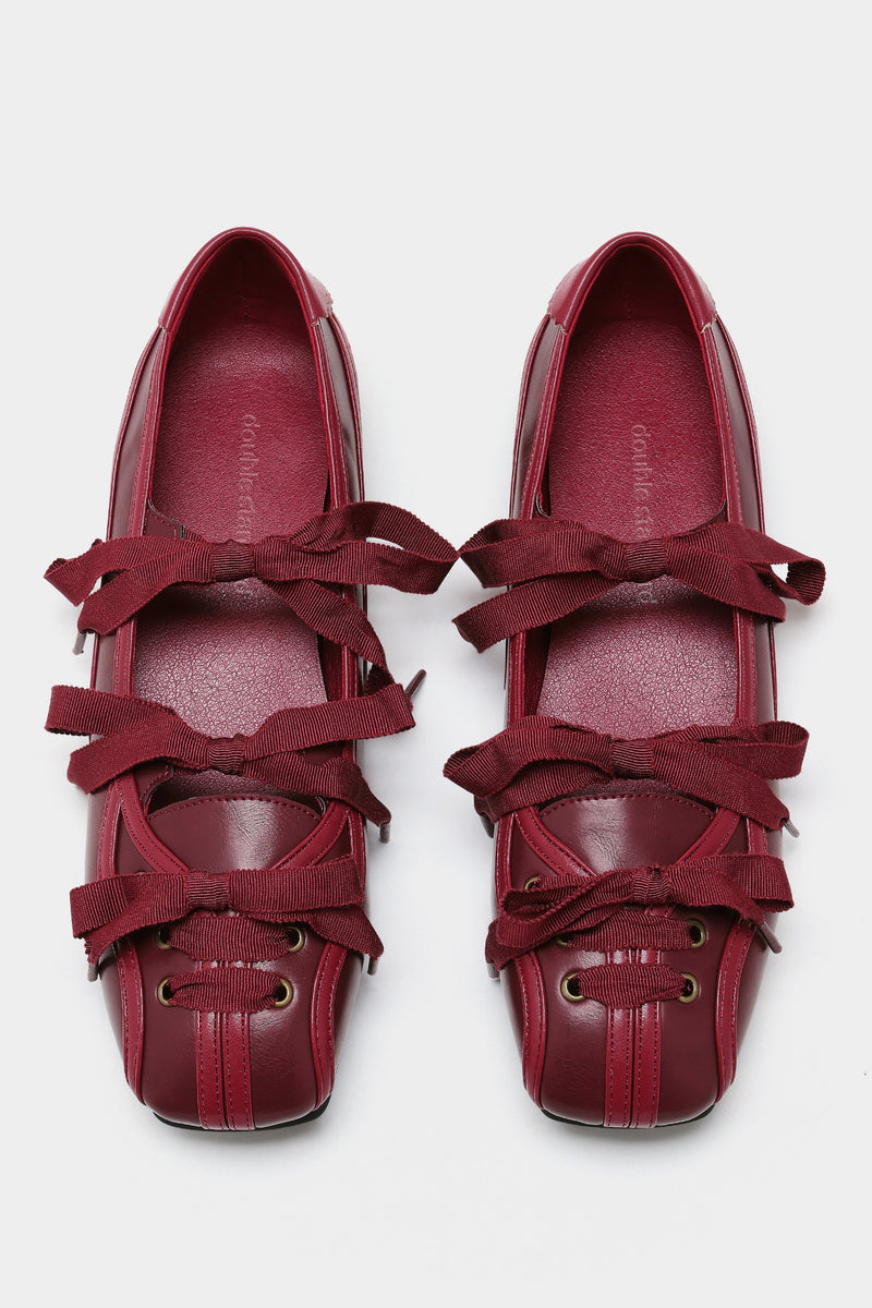 Play Ball Flats - Crimson