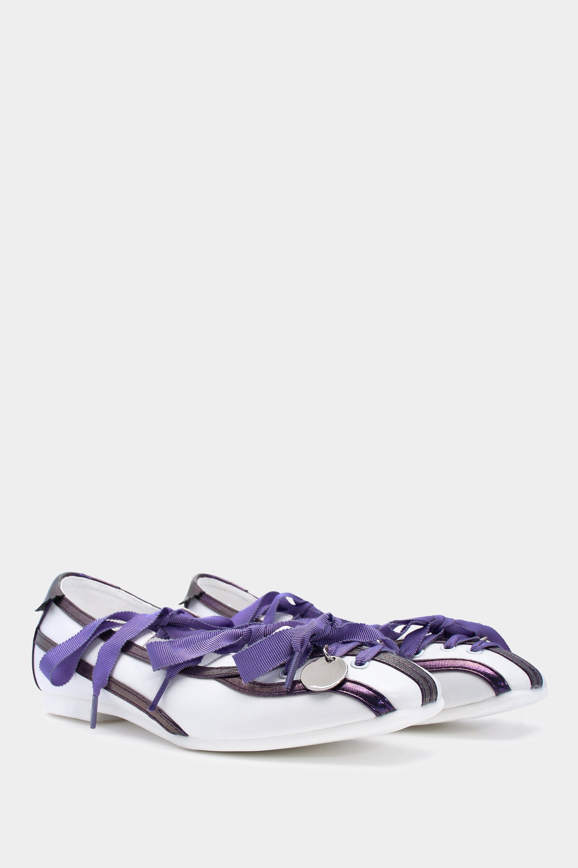 Play Ball Flats - Lavender / Ivory