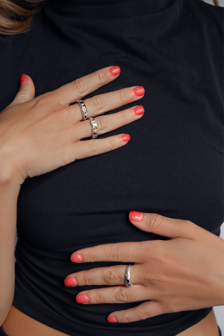 Preciosa Ring - Square Blue
