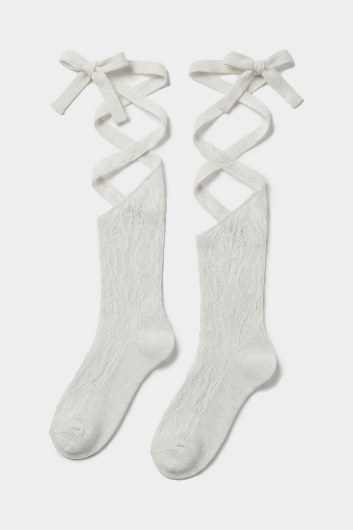 Tangled Socks - White