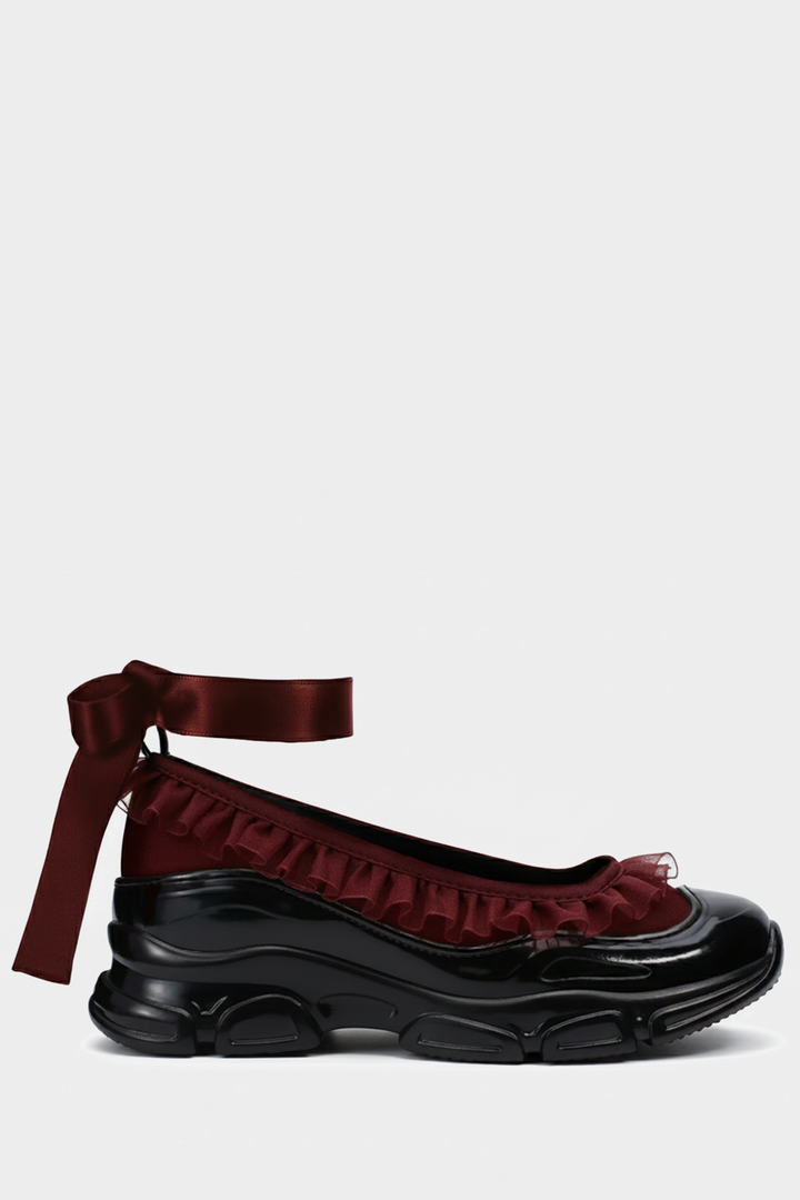 Sweetheart Ballet Sneakers - Crimson