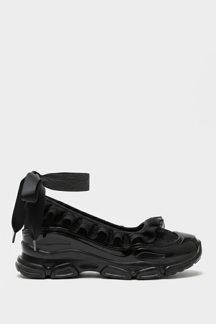 Sweetheart Ballet Sneakers - Black Lace