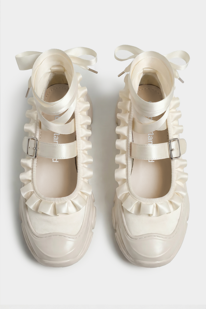 Marie Jane Ballet Sneakers - Ivory