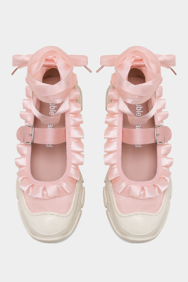 Marie Jane Ballet Sneakers - Pink