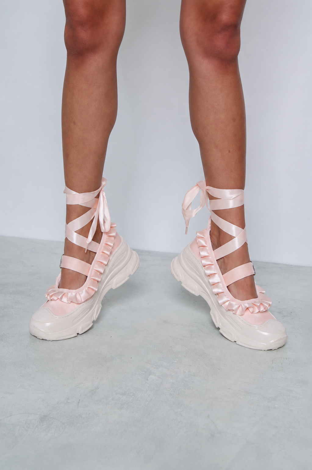 Marie Jane Ballet Sneakers - Pink