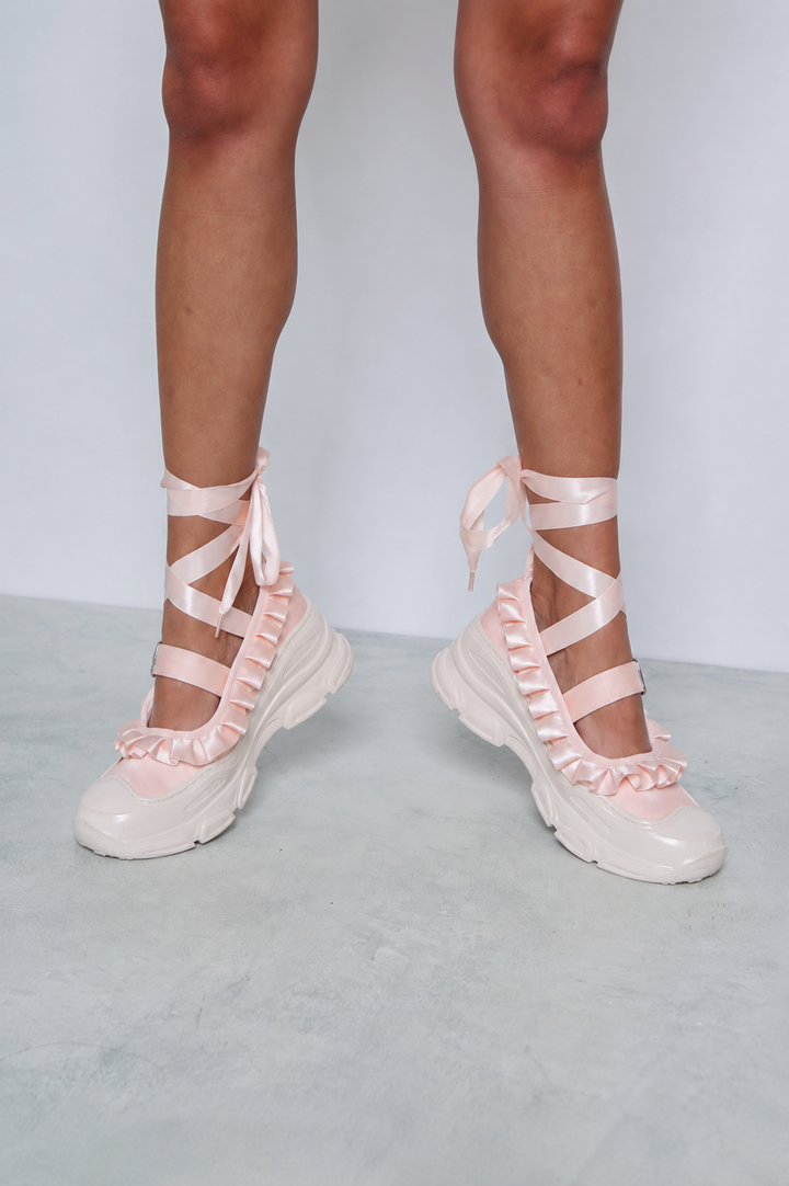 Marie Jane Ballet Sneakers - Pink